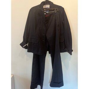 Faconnable Dark Suit wide leg pant & Jacket
